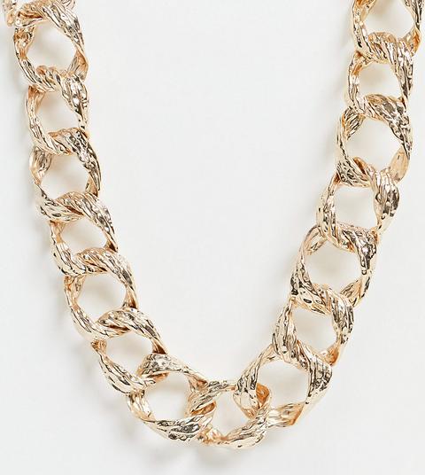 Vero Moda Exclusive Chunky Chain Necklace In Gold