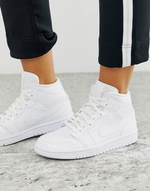 Nike Jordan 1 Mid White Trainers