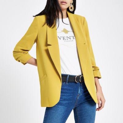 Yellow Honey Long Sleeve Blazer