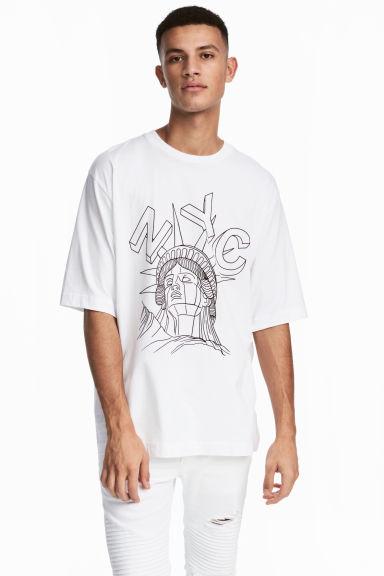 Camiseta Con Motivo Estampado