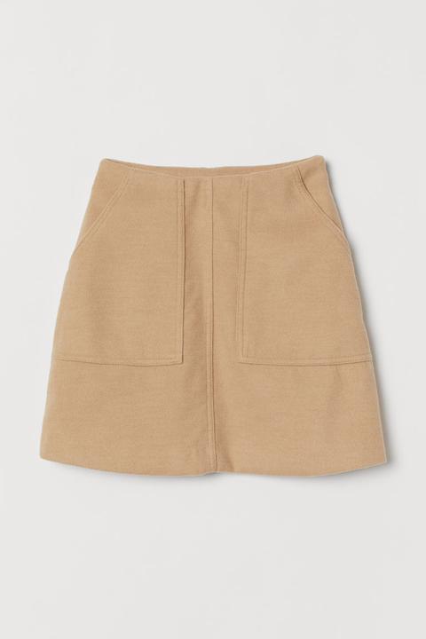 H & M - Jupe Courte - Beige