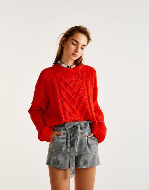Short Tailoring Cinturón Lazada
