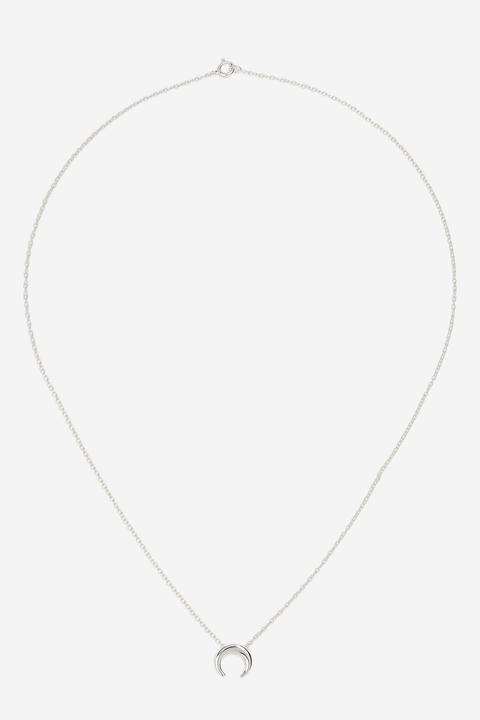 Sterling Silver Horn Ditsy Necklace