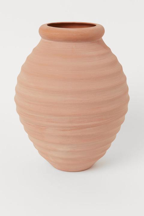 Grand Vase En Terracotta - Orange