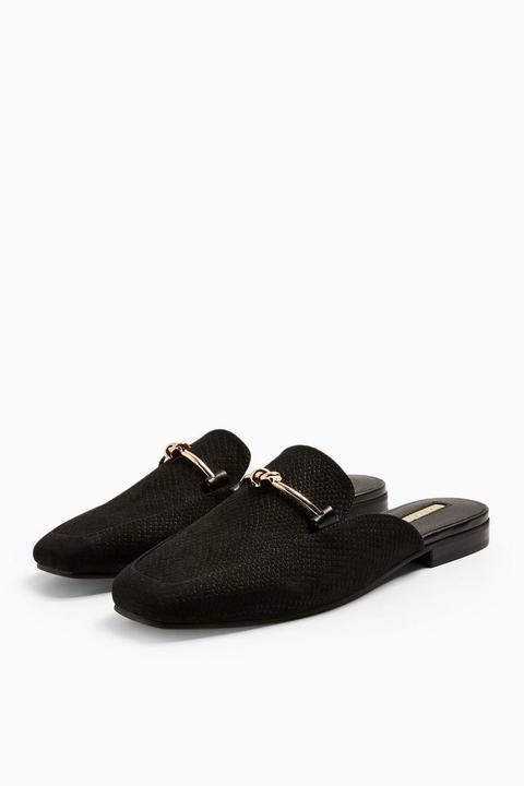 Ada Black Mule Loafers