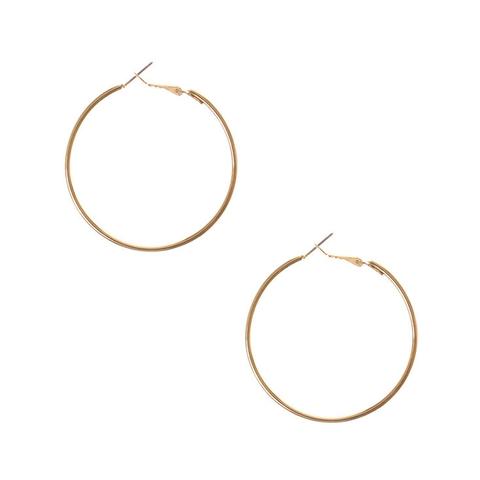 Gold Medium Hoop Earrings