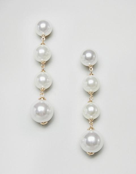 Monki Pearl Drop Earrings