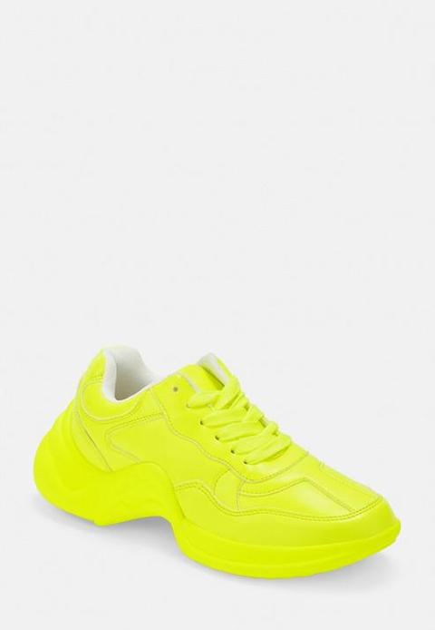 neon chunky trainers