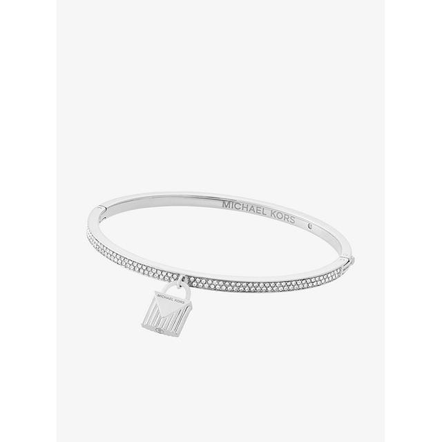 michael kors logo lock charm bracelet