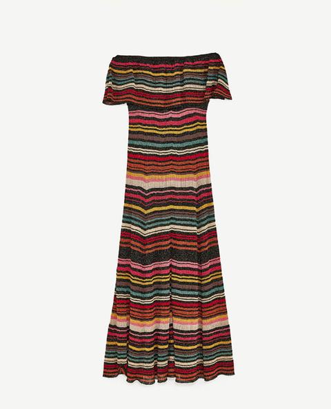 Multicoloured Striped Dress