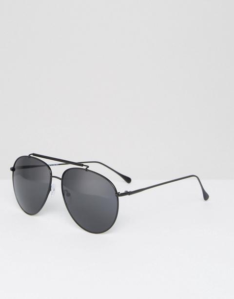 Aj Morgan Aviator Sunglasses In Black