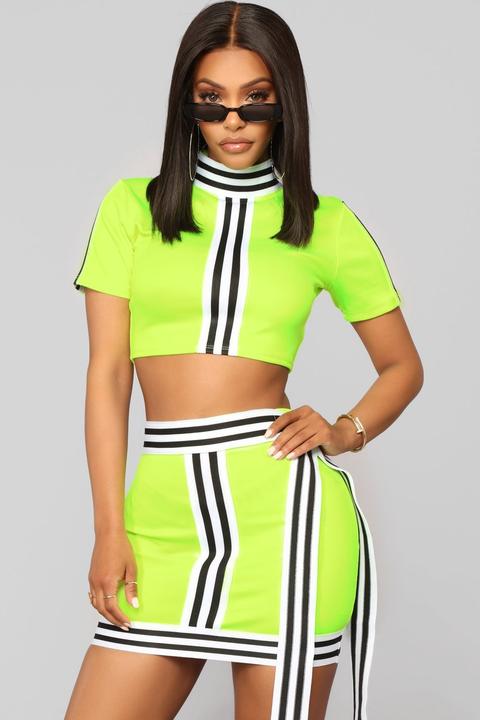 No Apologies Set - Neon Yellow