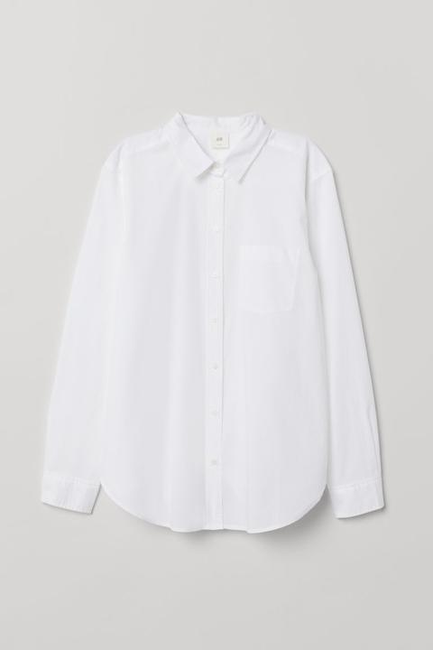 Chemise En Coton - Blanc