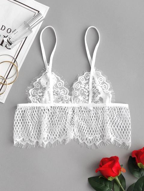 Bralette In Pizzo Trasparente
