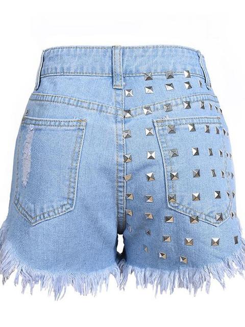 jeans corti vita alta