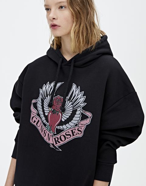 Cir Felp Licencias Guns N Roses Corazon Capucha