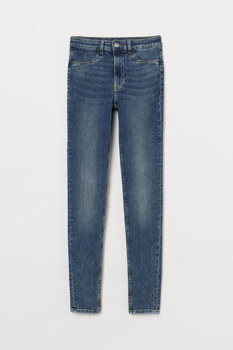 Super Skinny High Jeans - Bleu