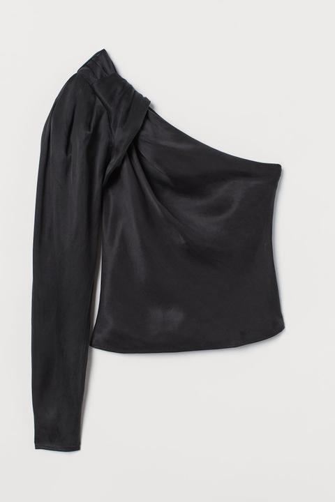 Top Asymétrique - Noir