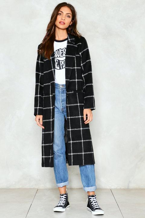 Town Square Grid Coat