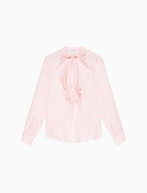Blusa Fluida Con Volant