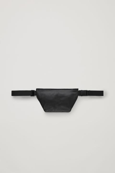 Leather Zip-up Belt Bag