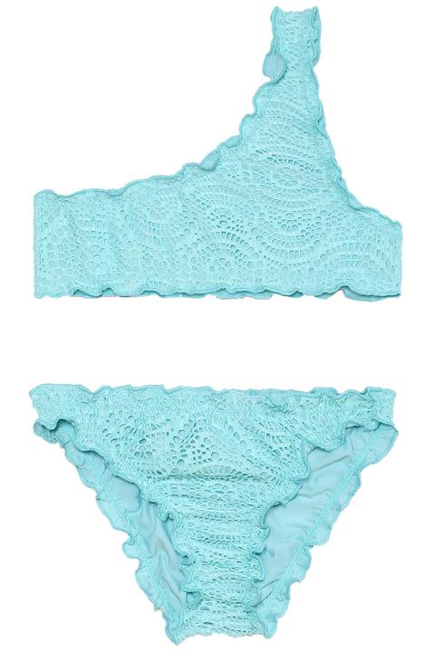 Bikini Bambina Monospalla Jacquard Etnico