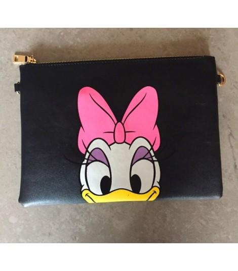 Pochette Cartoons Paperina Nero Fiocco Rosa