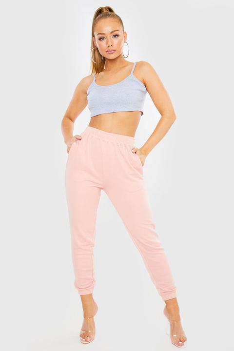 Pink Joggers - Pink Straight Leg Joggers