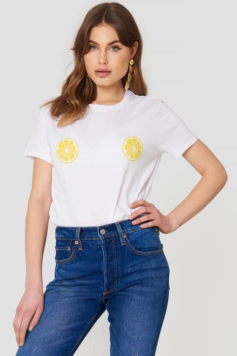 Lemon Slice Tee White