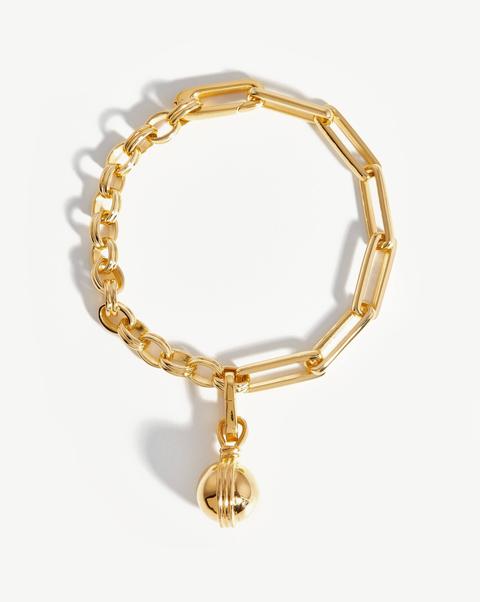 Small Sphere Chain Bracelet 18ct Gold Plated