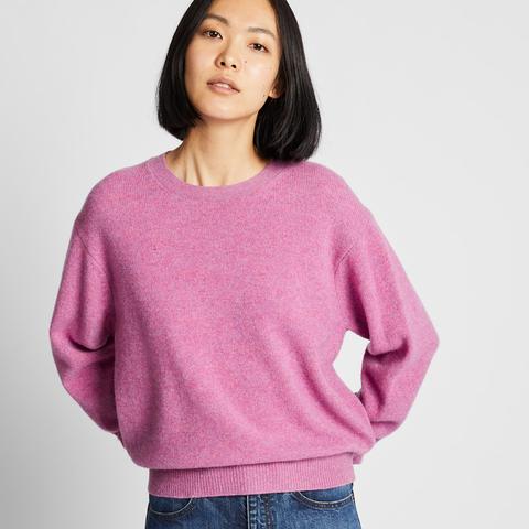 Women Premium Lambswool Crew Neck Jumper From Uniqlo On 21 Buttons