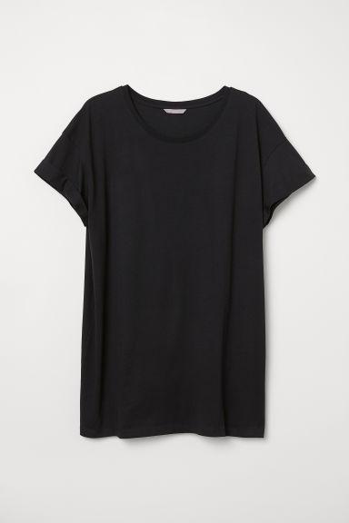 H & M - H & M+ Maglia In Jersey - Nero