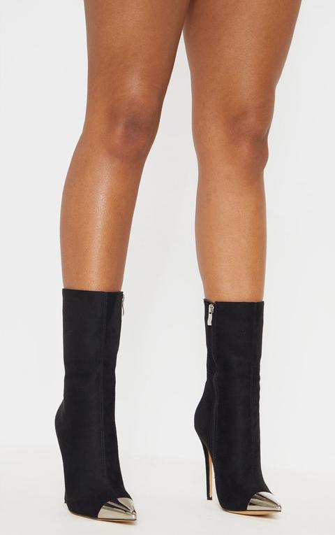 black high point ankle boot
