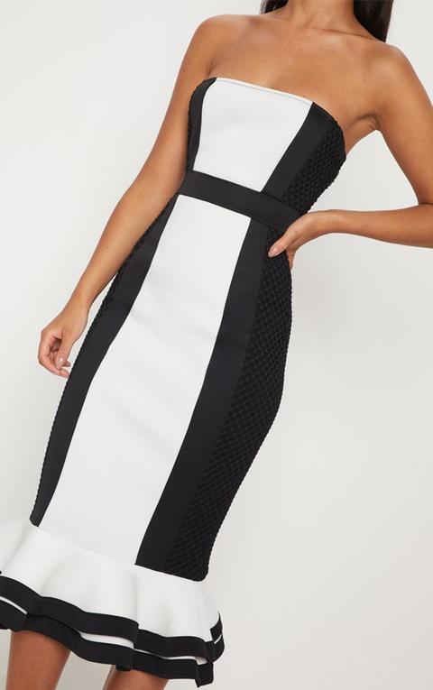 pretty little thing monochrome dress