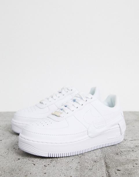 nike air force 1 jester sneakers in triple white