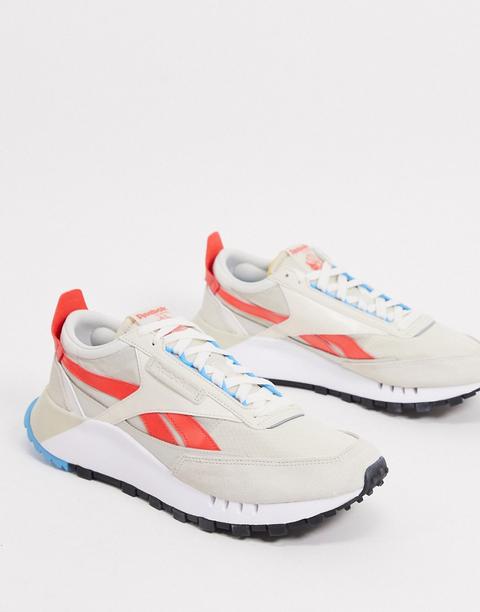 Zapatillas En Color Hueso Classic Legacy De Reebok-blanco