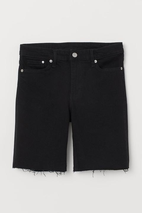 Short En Jean - Noir