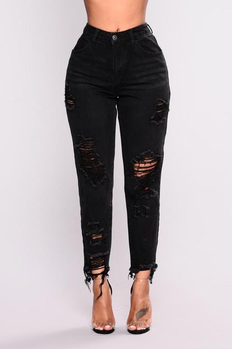 Greyson Boyfriend Jeans - Black