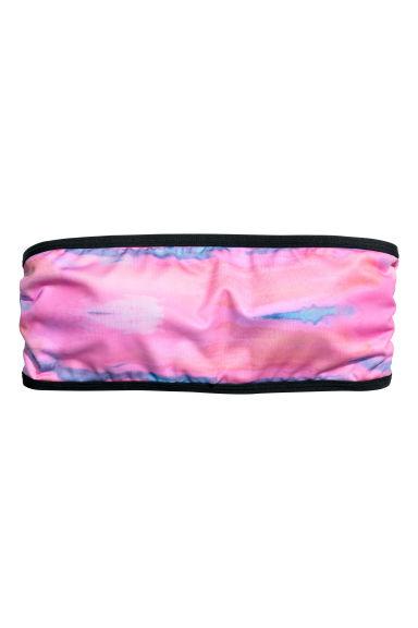 Top De Bikini Bandeau - Rosa