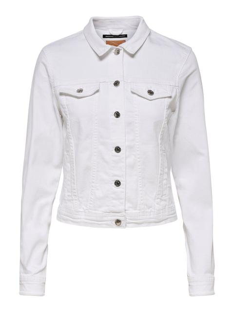 Only Einfarbige Jeansjacke Damen White From Only On 21 Buttons