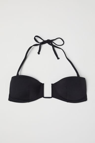 H & M - Top Bikini A Fascia - Nero
