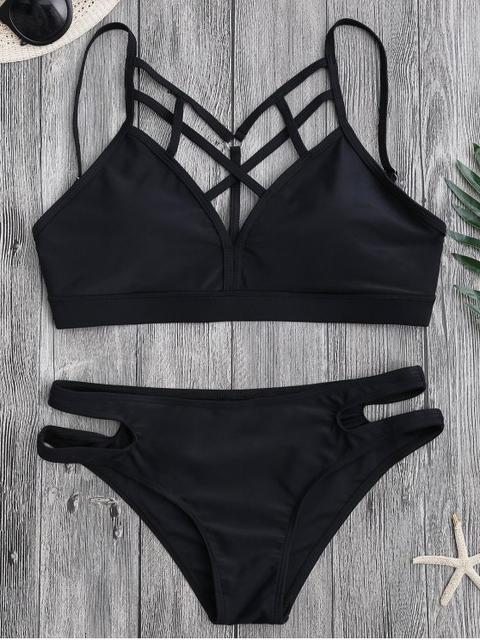 Cut Out Caged Bikini Set