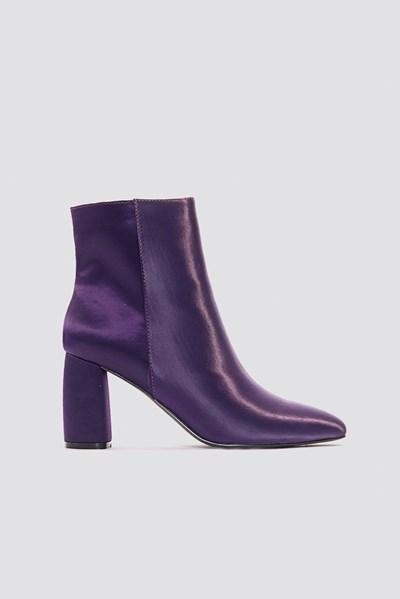 Na-kd Shoes Shiny Ankle Boots - Purple