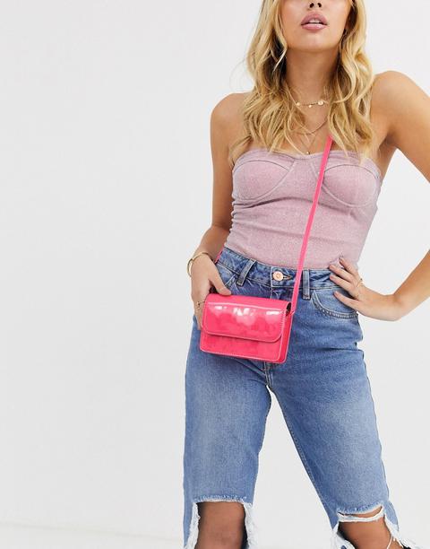 Asos Design Mini Cross Body Bag-pink