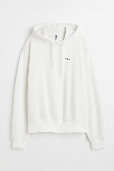 Sudadera Con Capucha - Blanco