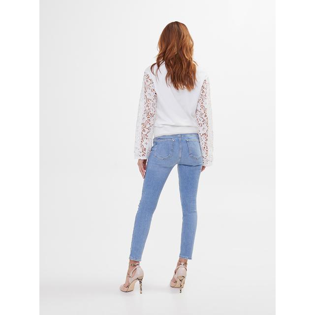 Jeans motivi hot sale con strass