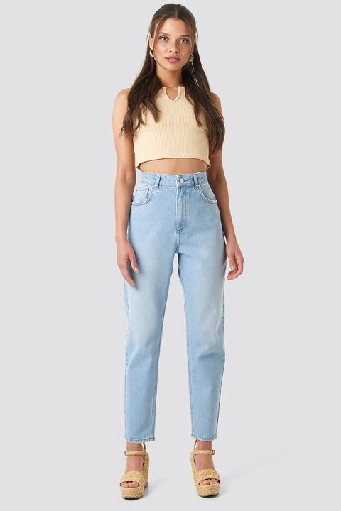 Mom Jeans Blau