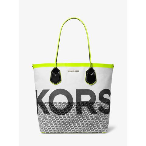 Bolso Tote Carolina Grande De Jacquard Con Logotipo