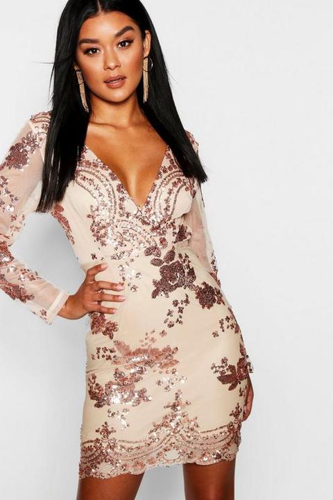 plunge swing dress