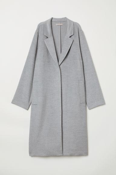 H & M+ Gefilzter Mantel - Grau - Damen
